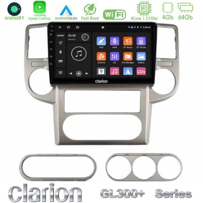Clarion GL300+ Series 4Core Android11 4+64GB  Nissan X-Trail 2003-2007 Navigation Multimedia Tablet 10