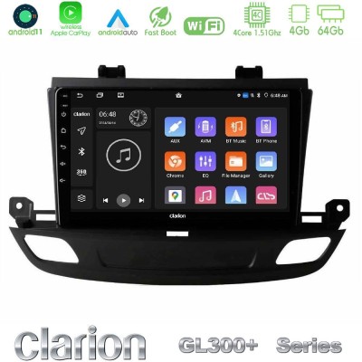 Clarion GL300+ Series 4Core Android11 4+64GB  Opel Insignia 2 2017-2020 Navigation Multimedia Tablet 9