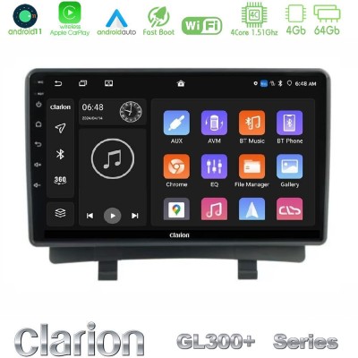 Clarion GL300+ Series 4Core Android11 4+64GB  Opel Zafira 2012-2016 Navigation Multimedia Tablet 9