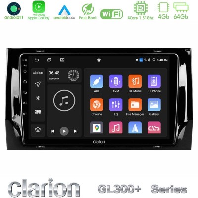 Clarion GL300+ Series 4Core Android11 4+64GB  Skoda Kodiaq 2017-> Navigation Multimedia Tablet 10