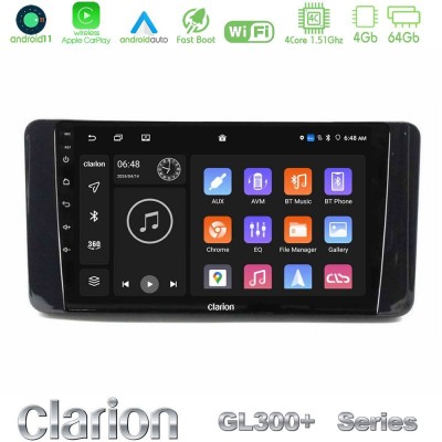 Clarion GL300+ Series 4Core Android11 4+64GB  Skoda Kamiq 2019-2022 Navigation Multimedia Tablet 9