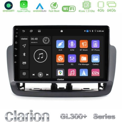 Clarion GL300+ Series 4Core Android11 4+64GB  Seat Ibiza 2012-2015 Navigation Multimedia Tablet 9