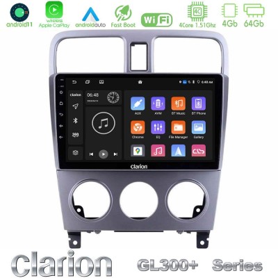 Clarion GL300+ Series 4Core Android11 4+64GB  Subaru Forester 2003-2007 Navigation Multimedia Tablet 9