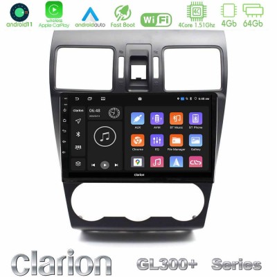 Clarion GL300+ Series 4Core Android11 4+64GB Subaru Forester 2015-2018 Navigation Multimedia Tablet 9