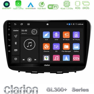 Clarion GL300+ Series 4Core Android11 4+64GB  Suzuki Baleno 2016-2021 Navigation Multimedia Tablet 9