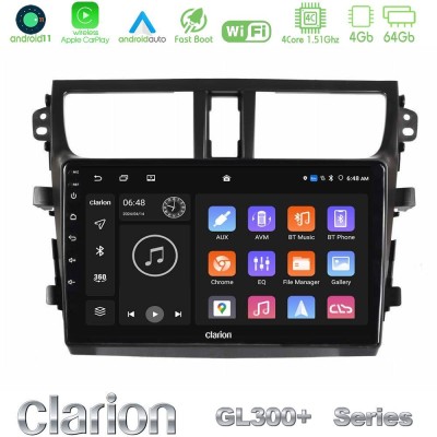 Clarion GL300+ Series 4Core Android11 4+64GB  Suzuki Celerio 2014-2020 Navigation Multimedia Tablet 9