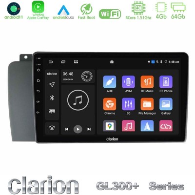 Clarion GL300+ Series 4Core Android11 4+64GB  Volvo S60 2004-2009 Navigation Multimedia Tablet 9