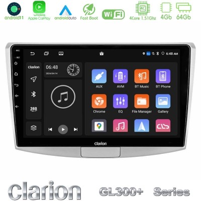 Clarion GL300+ Series 4Core Android11 4+64GB  VW Passat Navigation Multimedia Tablet 10
