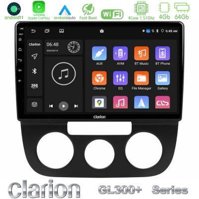 Clarion GL300+ Series 4Core Android11 4+64GB  VW Jetta Navigation Multimedia Tablet 10
