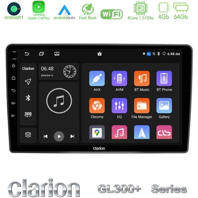 Clarion GL300+ Series 4Core Android11 4+64GB  VW Passat Navigation Multimedia Tablet 9