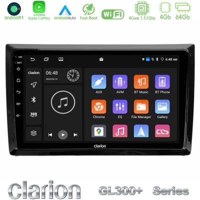 Clarion GL300+ Series 4Core Android11 4+64GB  VW Beetle Navigation Multimedia Tablet 9
