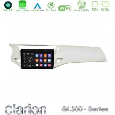 Clarion GL300 Series 4Core Android11 2+32GB Citroen C3 2009-2016 Navigation Multimedia Tablet 9
