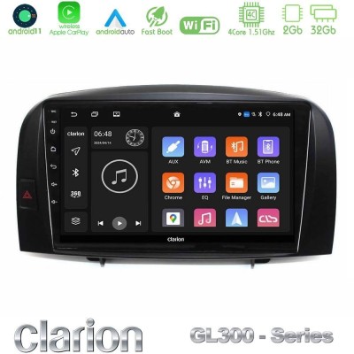 Clarion GL300 Series 4Core Android11 2+32GB Hyundai Sonata 2005-2009 Navigation Multimedia Tablet 10