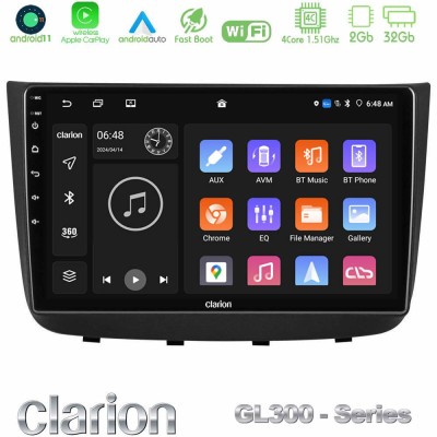 Clarion GL300 Series Mercedes Vito/Viano 2003-2006 4Core Android11 2+32GB Navigation Multimedia Tablet 10