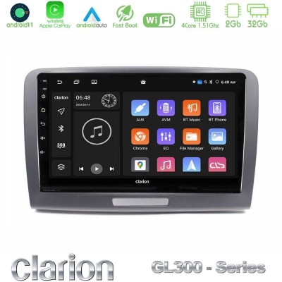 Clarion GL300 Series 4Core Android11 2+32GB Skoda Superb 2008-2015 Navigation Multimedia Tablet 9