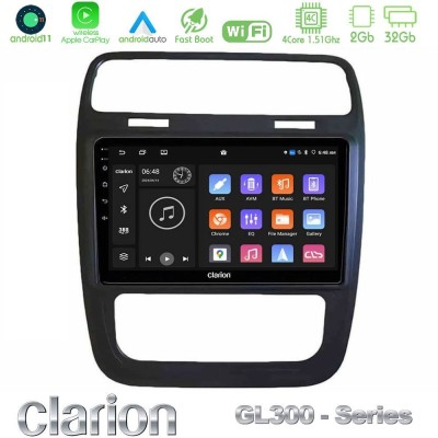 Clarion GL300 Series 4Core Android11 2+32GB VW Scirocco 2014 – 2017 Navigation Multimedia Tablet 9