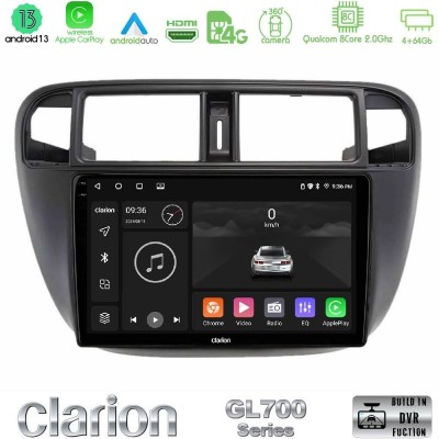 Clarion GL700 Series 8Core Android13 4+64GB Honda Civic 1995-2001 Navigation Multimedia Tablet 9