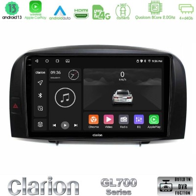 Clarion GL700 Series 8Core Android13 4+64GB Hyundai Sonata 2005-2009 Navigation Multimedia Tablet 10