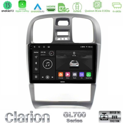 Clarion GL700 Series 8Core Android13 4+64GB Hyundai Sonata 2001-2005 Navigation Multimedia Tablet 9