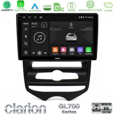 Clarion GL700 Series 8Core Android13 4+64GB Hyundai ix20 2010-2020 (MANUAL A/C) Navigation Multimedia Tablet 10