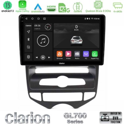 Clarion GL700 Series 8Core Android13 4+64GB Hyundai ix20 2010-2020 (AUTO A/C) Navigation Multimedia Tablet 10