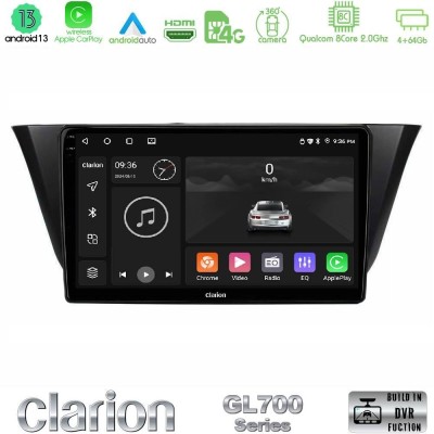 Clarion GL700 Series 8Core Android13 4+64GB Iveco Daily 2014-2025 Navigation Multimedia Tablet 9