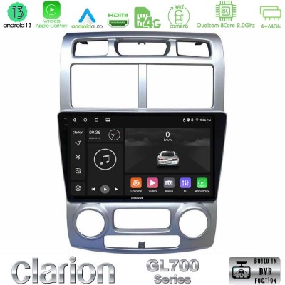 Clarion GL700 Series 8Core Android13 4+64GB Kia Sportage 2005-2008 Navigation Multimedia Tablet 9