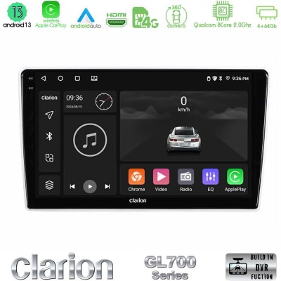 Clarion GL700 Series Kia Sportage 2005-2008 8Core Android13 4+64GB Navigation Multimedia Tablet 9