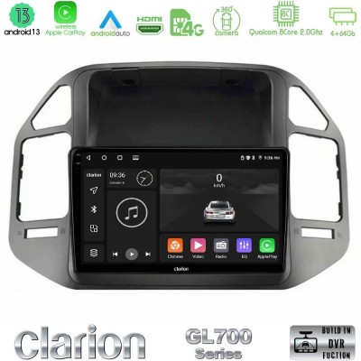 Clarion GL700 Series 8Core Android13 4+64GB Mitsubishi Pajero 2002-2006 Navigation Multimedia Tablet 9