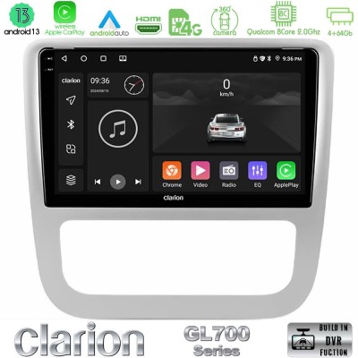 Clarion GL700 Series 8Core Android13 4+64GB VW Scirocco / Eos Navigation Multimedia Tablet 9