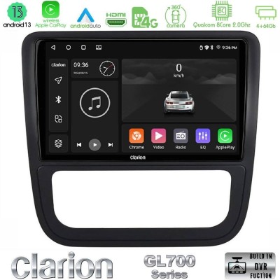 Clarion GL700 Series 8Core Android13 4+64GB VW Scirocco 2008-2014 Navigation Multimedia Tablet 9