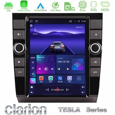Clarion GL300 Tesla Series Android OS 8Core 4+64GB Audi A4 Navigation Multimedia Tablet 9.7