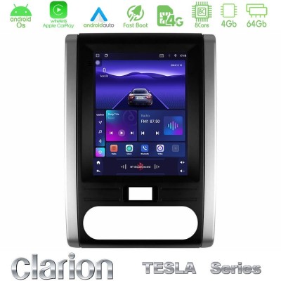 Clarion GL300 Tesla Series Android OS 8Core 4+64GB Nissan X-Trail T31 2008-2013 Navigation Multimedia Tablet 9.7
