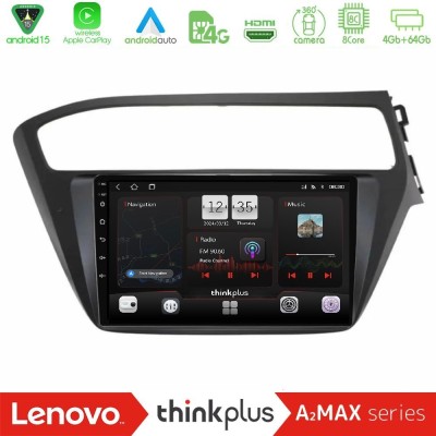 Lenovo Thinkplus A2MAX Series 8Core Android15 4+64GB Hyundai i20 2018-2020 RHD Navigation Multimedia Tablet 9