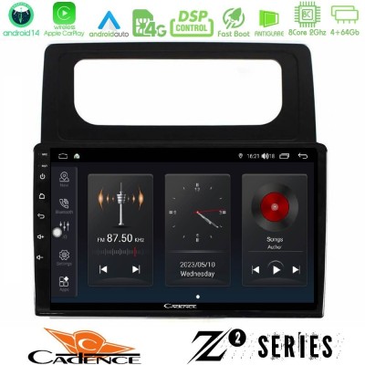 Cadence Z2 Series 8Core Android14 4+64GB VW Caddy 2004-2014 Navigation Multimedia Tablet 10