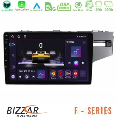 Bizzar F Series 8Core Android14 4+64GB Honda Jazz 2013-2020 RHD Navigation Multimedia Tablet 9