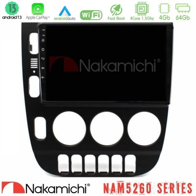 Nakamichi NAM5260 Series 4Core Android13 4+64GB Mercedes ML Class (W163) 1998-2005 Navigation Multimedia Tablet 9
