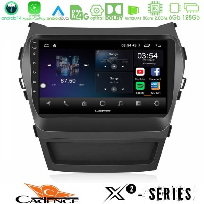 Cadence X2 Series 8Core Android14 6+128GB Hyundai iX45 2012-2017 Navigation Multimedia Tablet 9