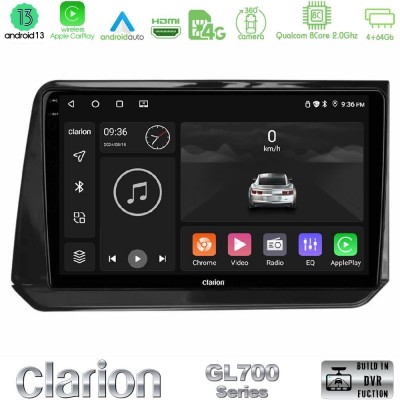 Clarion GL700 Series 8Core Android13 4+64GB Nissan Note 2021-2026 RHD Navigation Multimedia Tablet 10