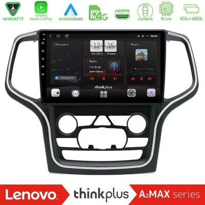 Lenovo Thinkplus A2MAX Series 8Core Android15 4+64GB Jeep Grand Cherokee 2014-2020 Navigation Multimedia Tablet 10