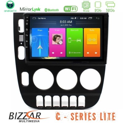 Bizzar C Series Lite 4Core Android14 2+32GB Mercedes ML Class (W163) 1998-2005 Navigation Multimedia Tablet 9