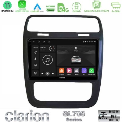 Clarion GL700 Series 8Core Android13 4+64GB VW Scirocco 2014 – 2017 Navigation Multimedia Tablet 9