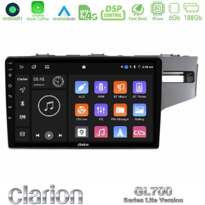 Clarion GL700 Lite Series 8Core Android11 6+128GB Honda Jazz 2013-2020 RHD Navigation Multimedia Tablet 9