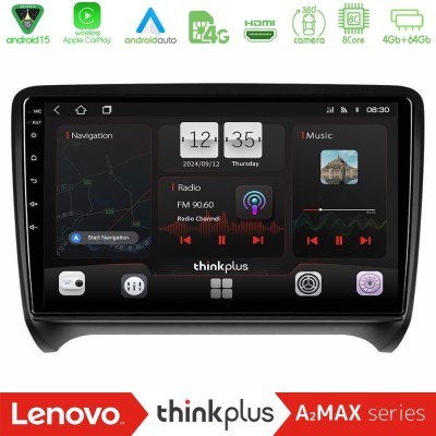Lenovo Thinkplus A2MAX Series 8Core Android15 4+64GB  Audi TT B7 Navigation Multimedia Tablet 9