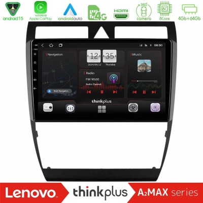 Lenovo Thinkplus A2MAX Series 8Core Android15 4+64GB  Audi A6 (C5) 1997-2004 Navigation Multimedia Tablet 9