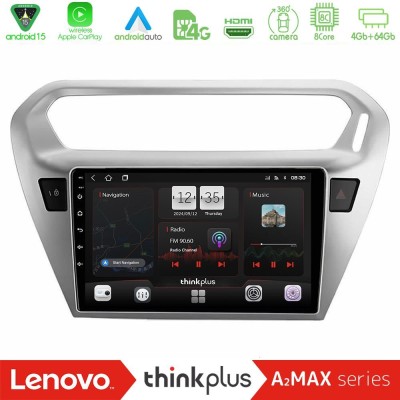Lenovo Thinkplus A2MAX Series 8Core Android15 4+64GB  Citroën C-Elysée / Peugeot 301 Navigation Multimedia Tablet 9