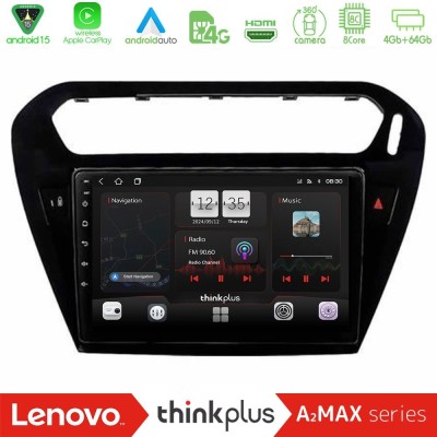 Lenovo Thinkplus A2MAX Series 8Core Android15 4+64GB  Citroen C-Elysee / Peugeot 301 Navigation Multimedia Tablet 9
