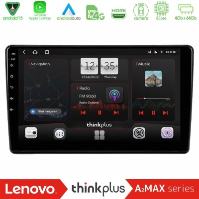 Lenovo Thinkplus A2MAX Series 8Core Android15 4+64GB  Peugeot Partner / Citroën Berlingo 2008-2018 Navigation Multimedia Tablet 9