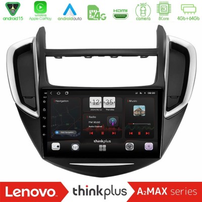 Lenovo Thinkplus A2MAX Series 8Core Android15 4+64GB  Chevrolet Trax 2013-2020 Navigation Multimedia Tablet 9