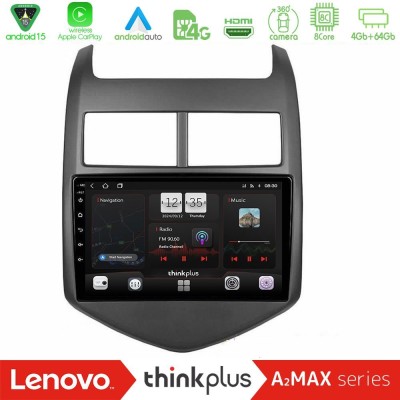 Lenovo Thinkplus A2MAX Series 8Core Android15 4+64GB  Chevrolet Aveo 2011-2017 Navigation Multimedia Tablet 9